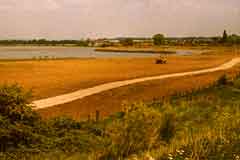 Watermead Park Nature Reserve being created following sand and gravel extraction in Leicester.